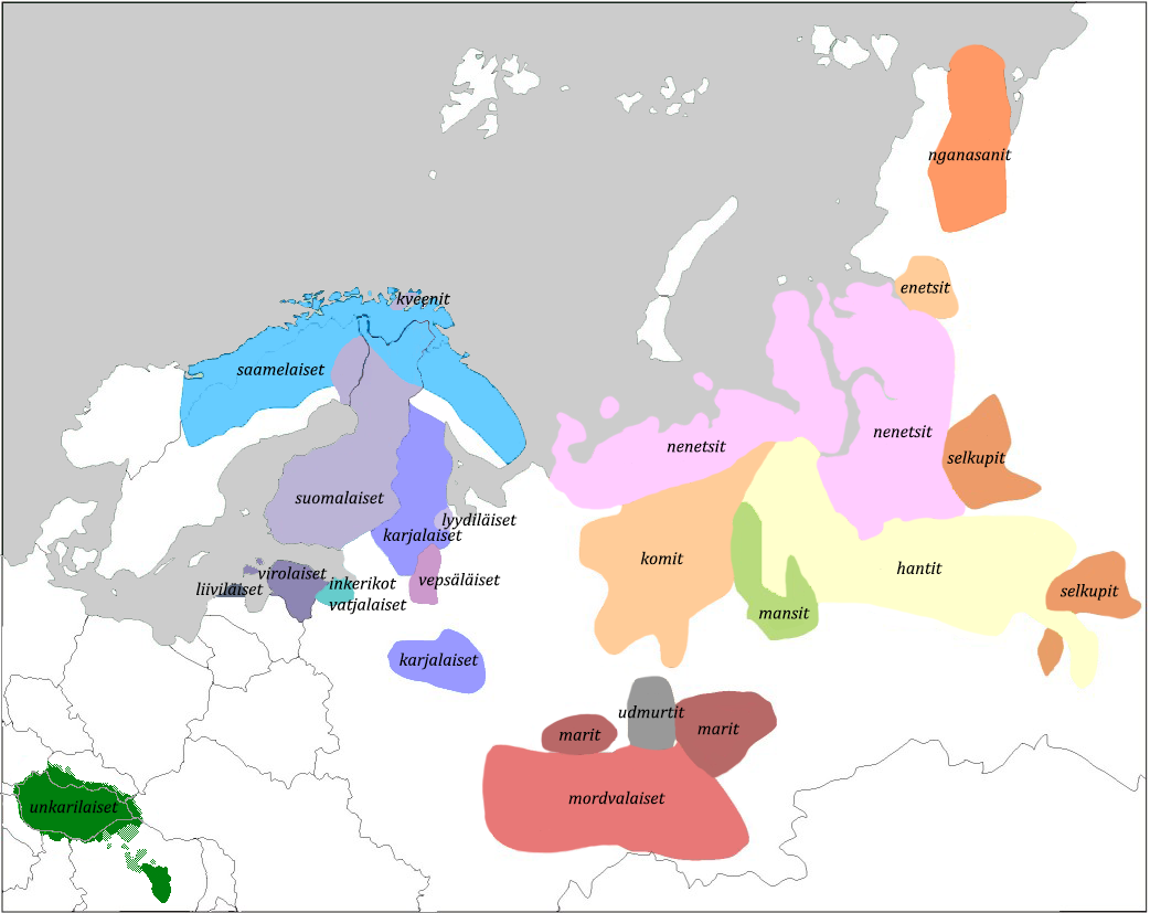 Suomalais-ugrilaiset kansat. Velivieras / Wikipedia Commons.